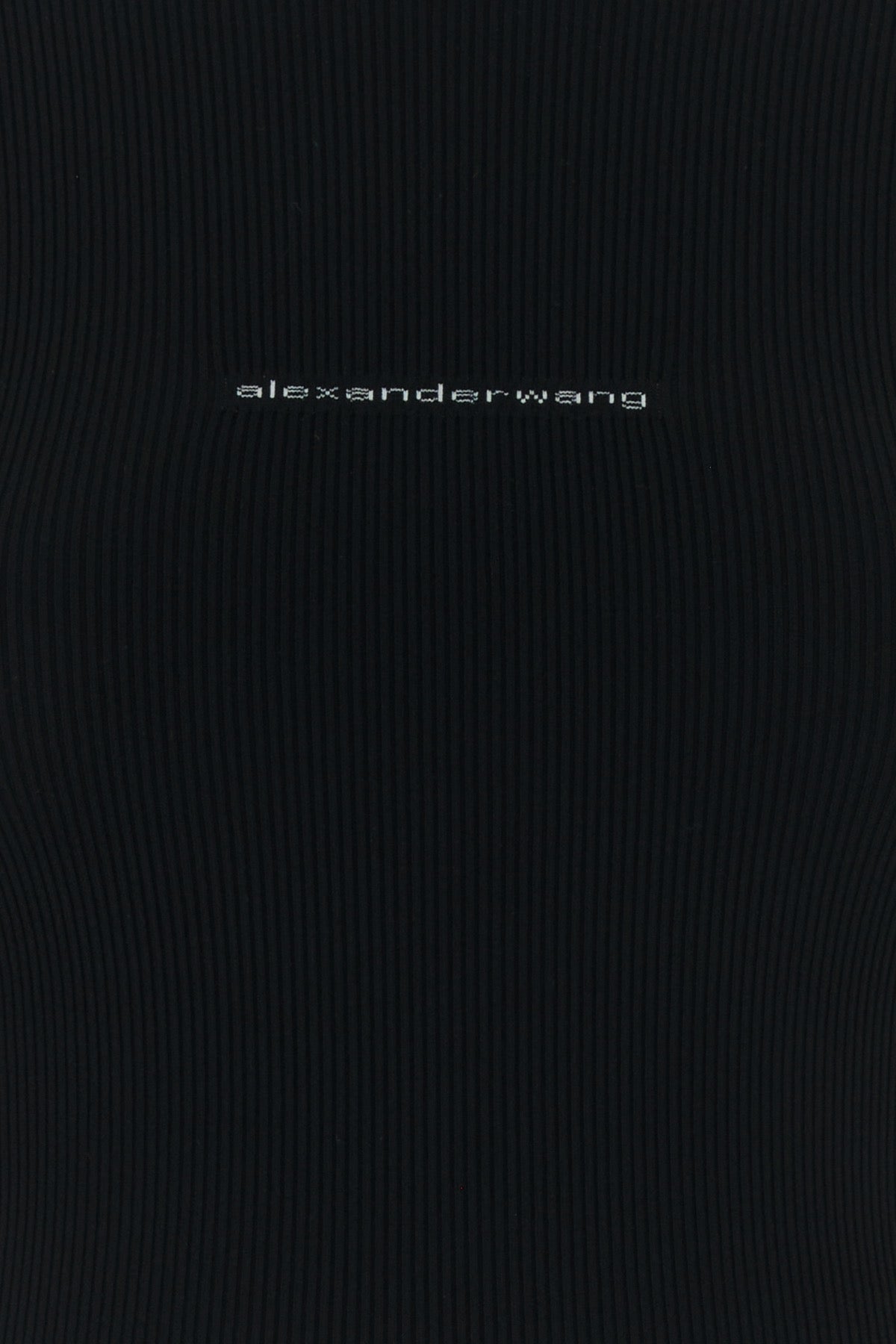 Black stretch nylon t-shirt